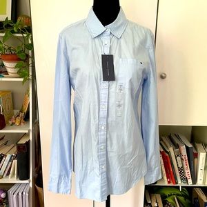 NWT Tommy Hilfiger light blue button-down shirt